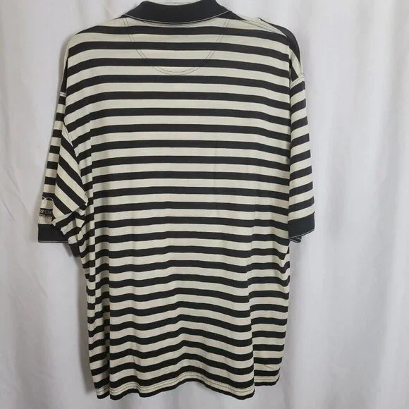 Haley Reserve Polo Golf Shirt Striped XL Men's Cherry Creek Country Club Preppy - Picture 2 of 10